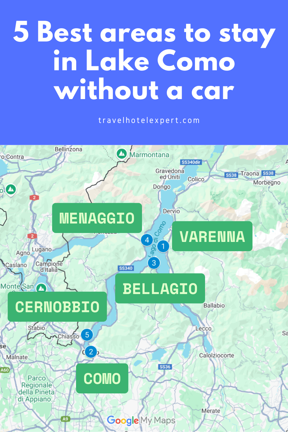 Best areas in Lake Como for car-free travelers
