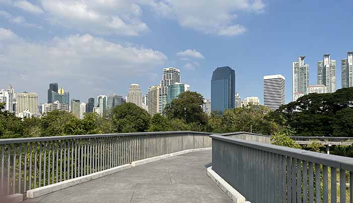 View from Lumphini Park