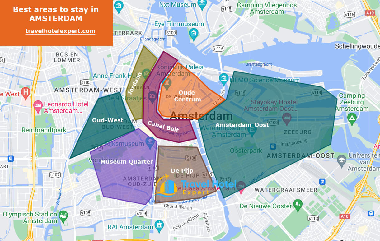 Where to stay in Amsterdam for first time: 7 Safe areas - Travel Hotel 